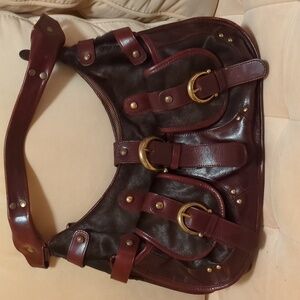 Kate Landry cowhide shoulder bag EUC